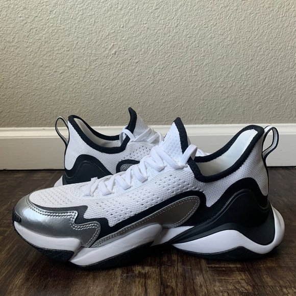 Adidas Impact FLX x Patrick Mahomes White Silver Metallic Shoes - Size 8 main image 9